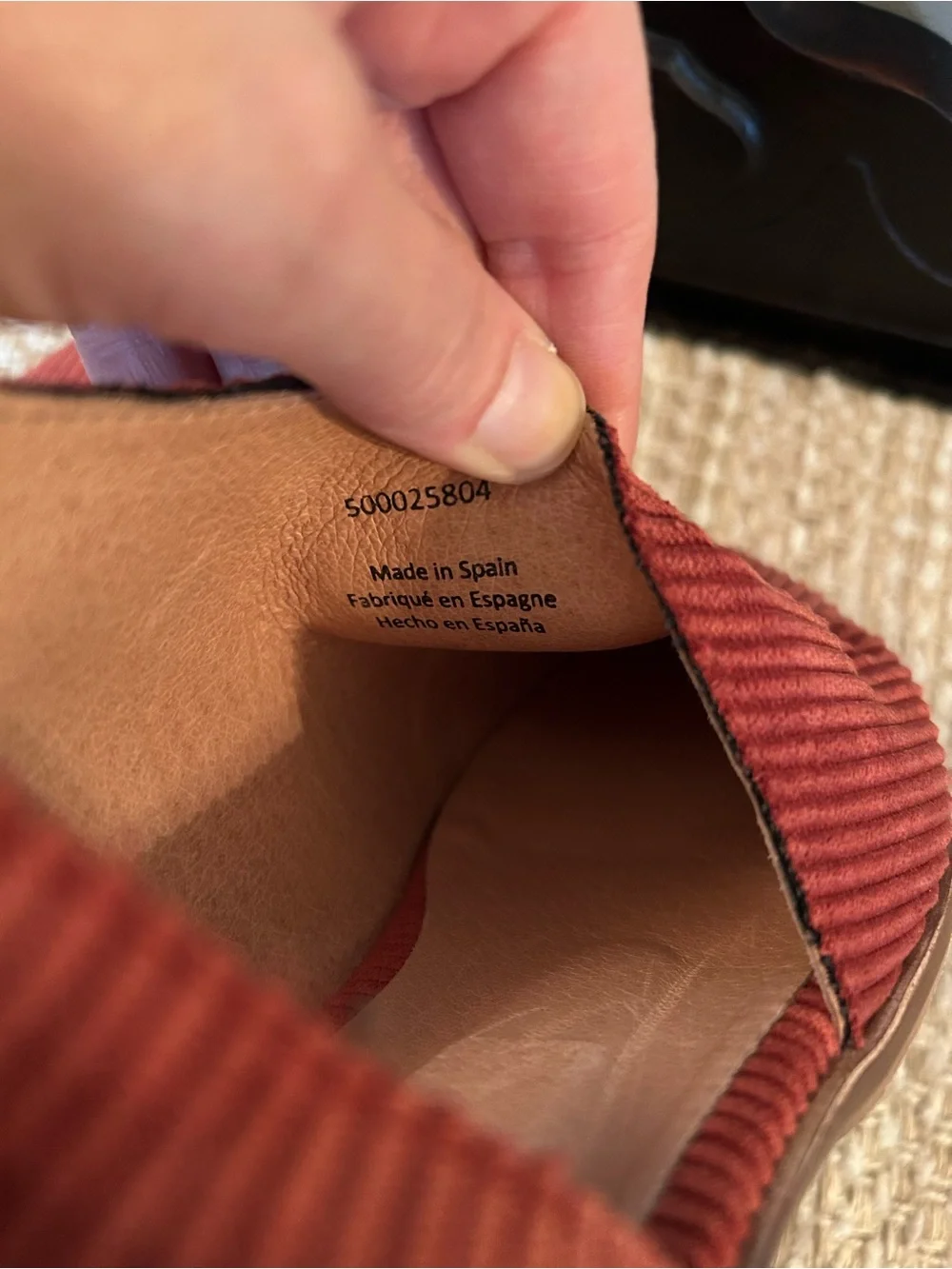 Free People Royale Flats, Corduroy Cutout Ankle Booties in Rust Orange